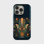 Eye Of Harmony Crystal Series phone case for iPhone showing detailed crystal design with glossy finish and raised camera bezel