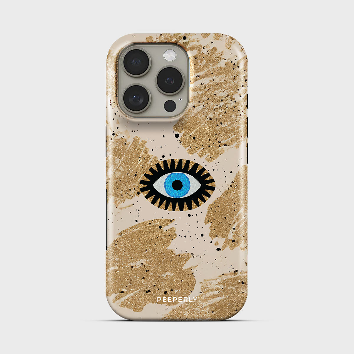 Spellsight Crystal Series phone case for iPhone showing detailed crystal design with glossy finish and raised camera bezel