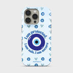 Glaziel Crystal Series phone case for iPhone showing detailed crystal design with glossy finish and raised camera bezel