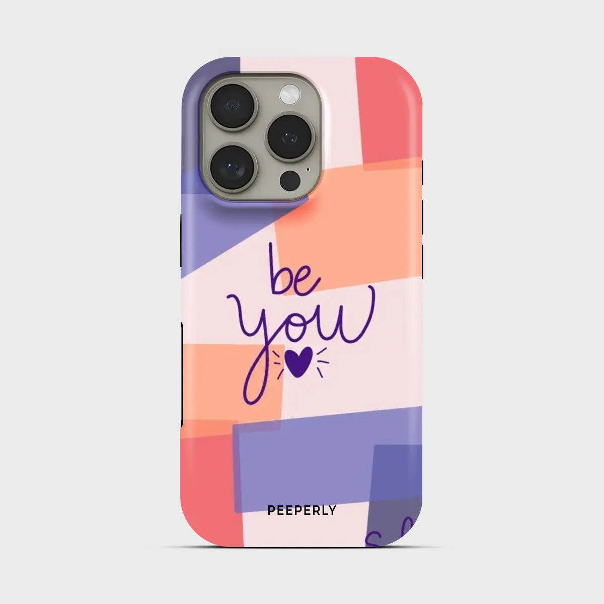 Be You Crystal Series phone case for iPhone showing detailed crystal design with glossy finish and raised camera bezel