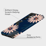 Navy Petals Art - Peeperly