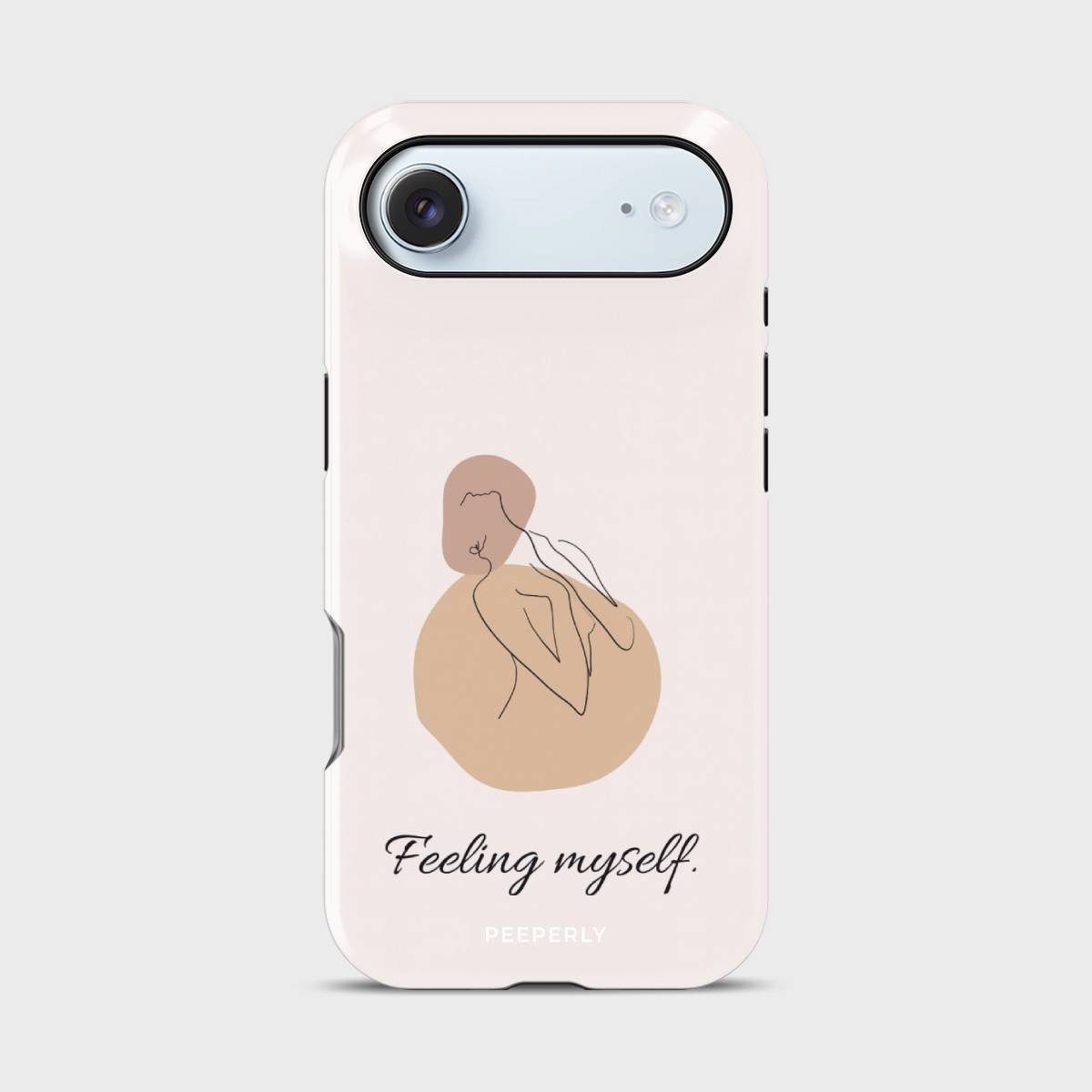 Feeling Myself Crystal Series phone case for iPhone with coastal art design