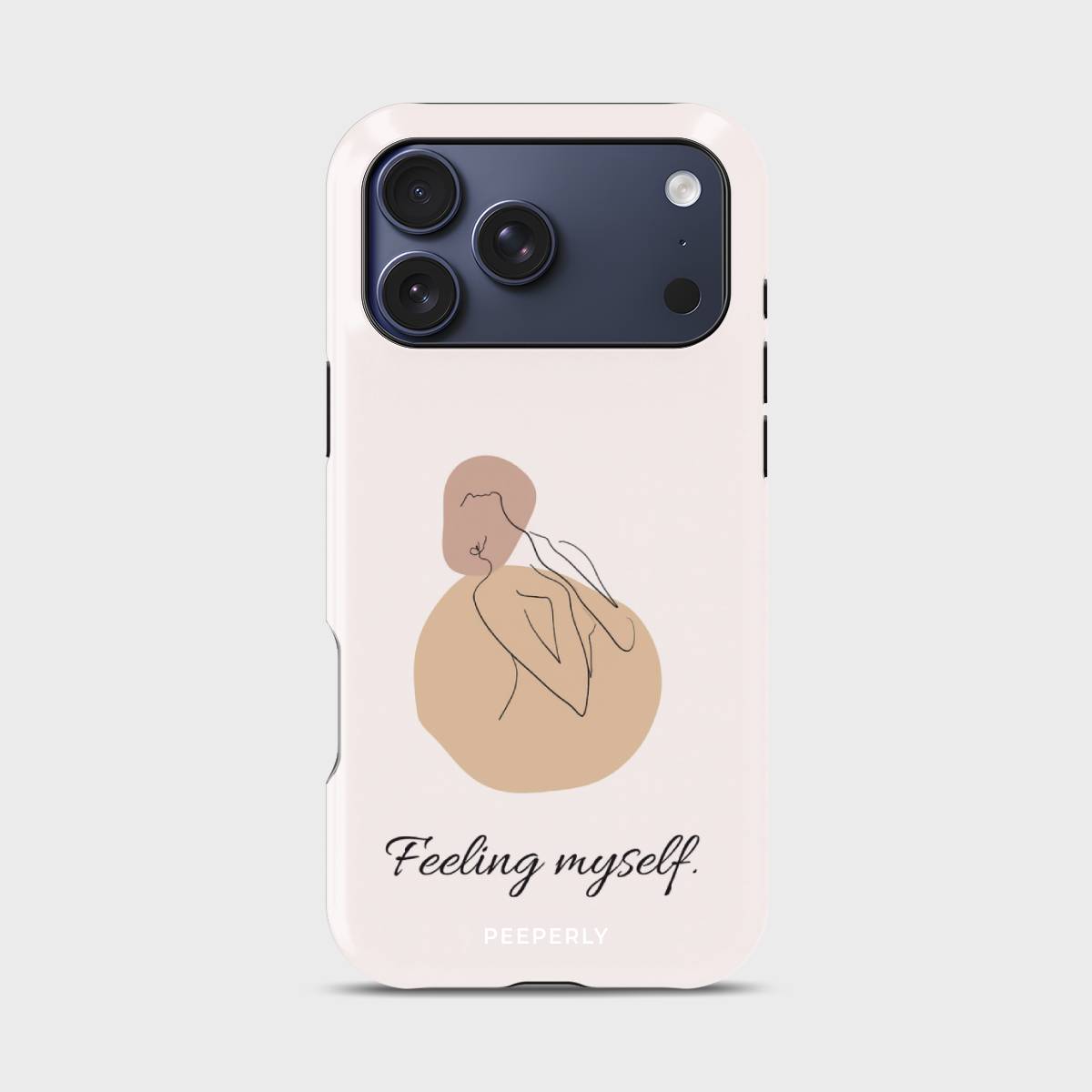 Feeling Myself Crystal Series phone case for iPhone with coastal art design