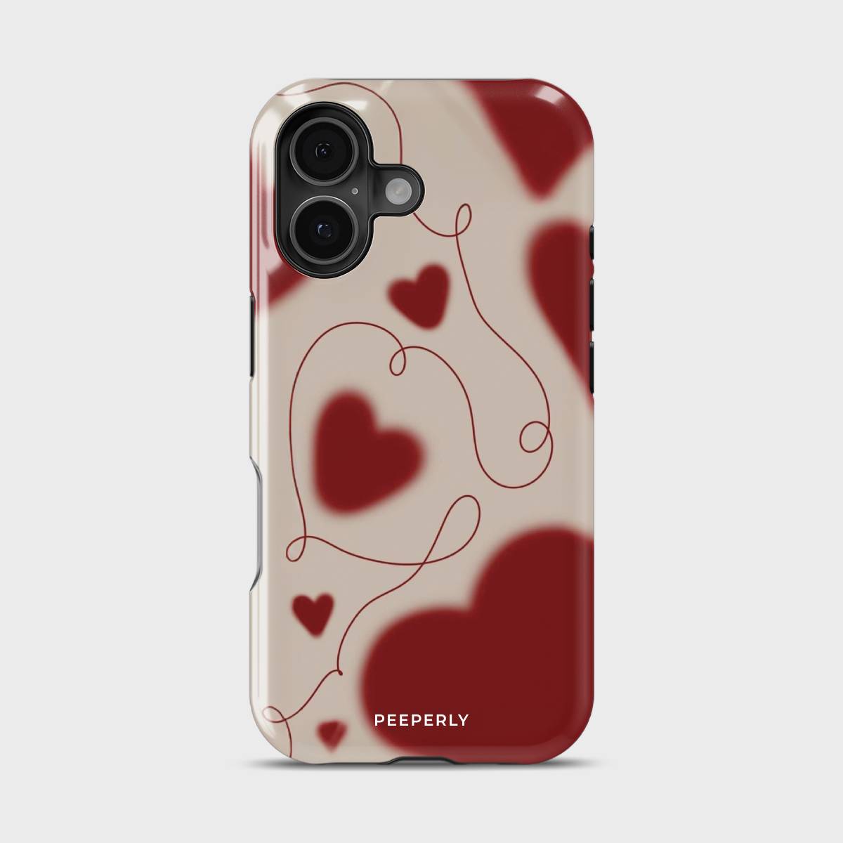 Heartstrings Crystal Series phone case for iPhone with coastal art design