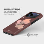 Inspire Goodness Crystal Series phone case for iPhone showing soft floral pattern with high quality print and precise port access