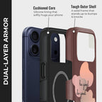 Inspire Goodness Crystal Series phone case for iPhone showing dual layer armor design