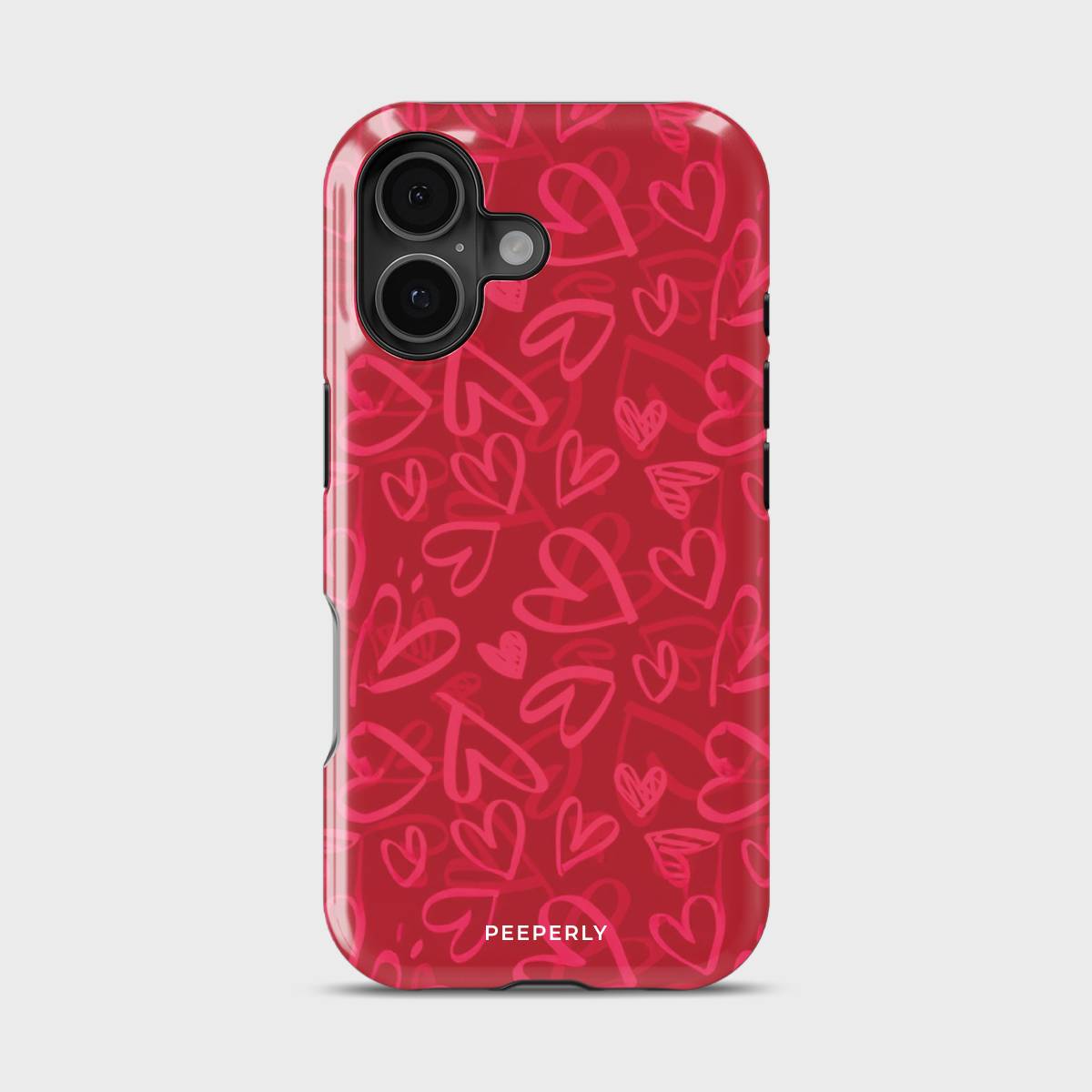 Love Rush Crystal Series phone case for iPhone with coastal art design