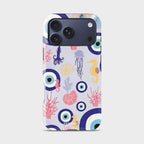 Marine Mirage Crystal Series phone case for iPhone with coastal art design