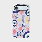 Marine Mirage Crystal Series phone case for iPhone with coastal art design