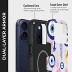 Marine Mirage Crystal Series phone case for iPhone showing dual layer armor design