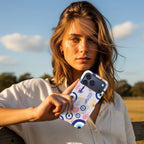 Marine Mirage Crystal Series iPhone case in hand lifestyle image