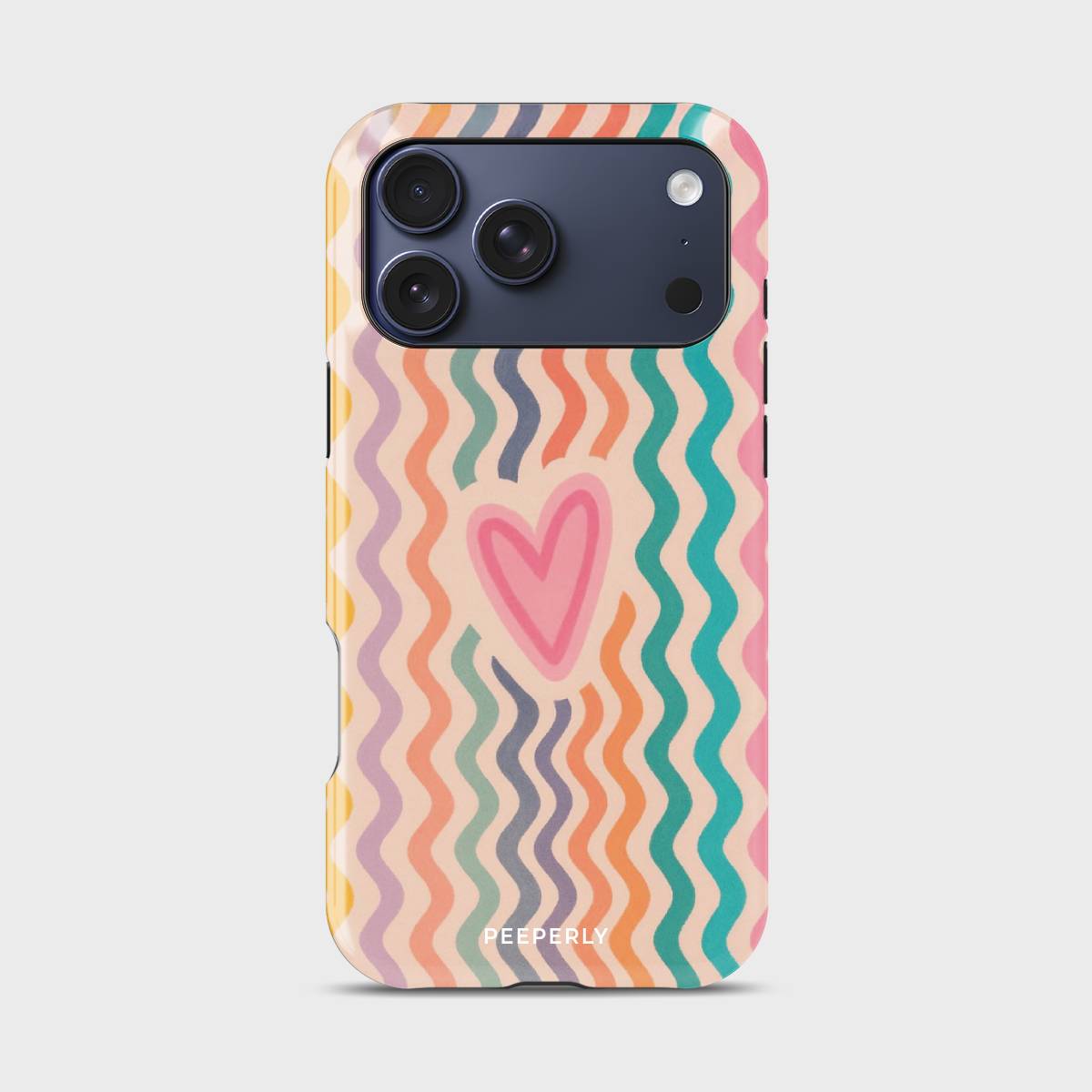 Rippled Affection Crystal Series phone case for iPhone with coastal art design