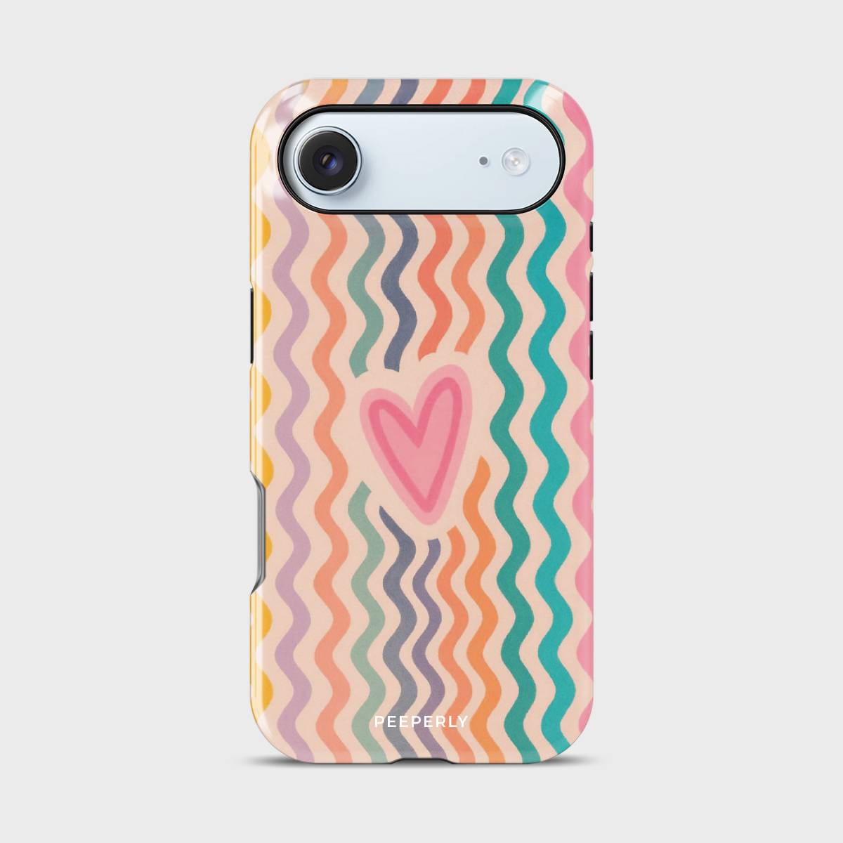 Rippled Affection Crystal Series phone case for iPhone with coastal art design