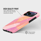 Softly Yours Crystal Series phone case for iPhone showing soft floral pattern with high quality print and precise port access