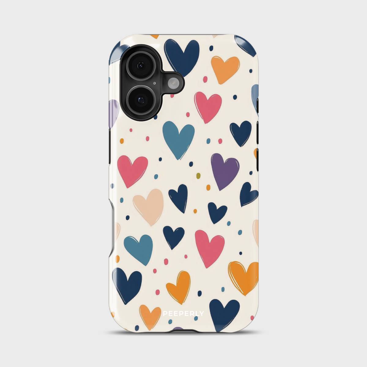 Vivid Heartbeats Crystal Series phone case for iPhone with coastal art design
