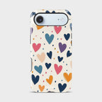 Vivid Heartbeats Crystal Series phone case for iPhone with coastal art design