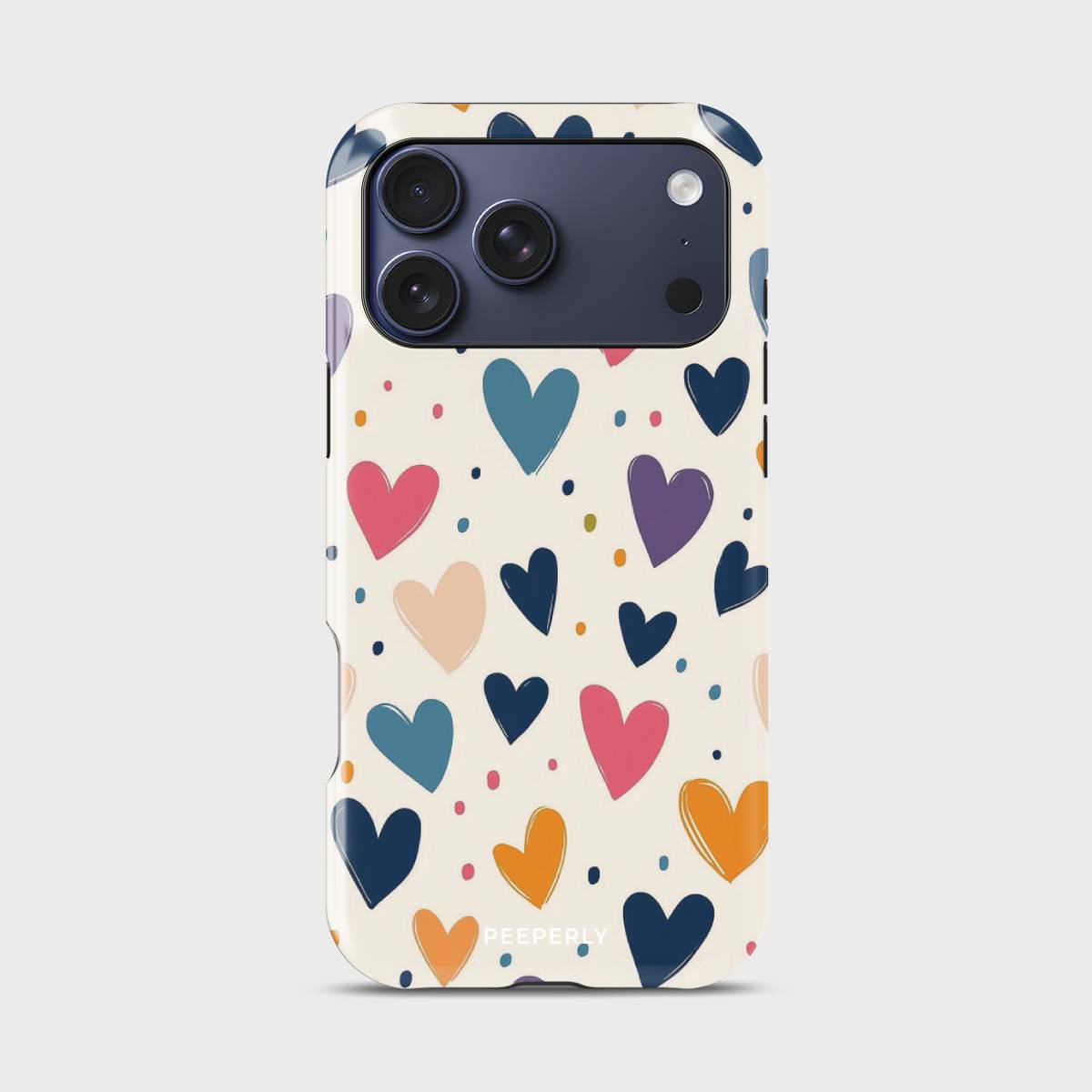 Vivid Heartbeats Crystal Series phone case for iPhone with coastal art design