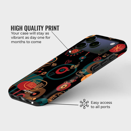 Abstract Whispers Crystal Series phone case for iPhone showing soft floral pattern with high quality print and precise port access