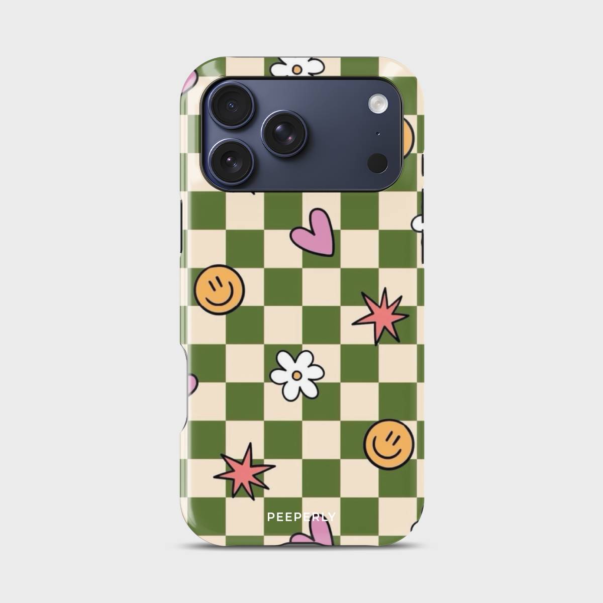 Joy Check Crystal Series phone case for iPhone with coastal art design