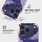 Starfield Soar Crystal Series phone case for iPhone showing MagSafe compatible back with instant snap camera button access