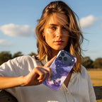 Starfield Soar Crystal Series iPhone case in hand lifestyle image