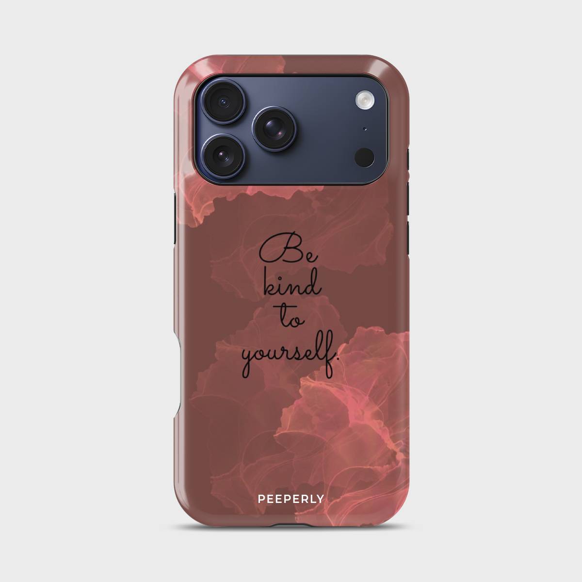 Inner Peace Crystal Series phone case for iPhone showing detailed crystal design with glossy finish and raised camera bezel