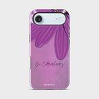 Petal Dreams Crystal Series phone case for iPhone showing detailed crystal design with glossy finish and raised camera bezel