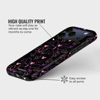 Neon Wings Crystal Series phone case for iPhone showing design with high quality print and precise port access
