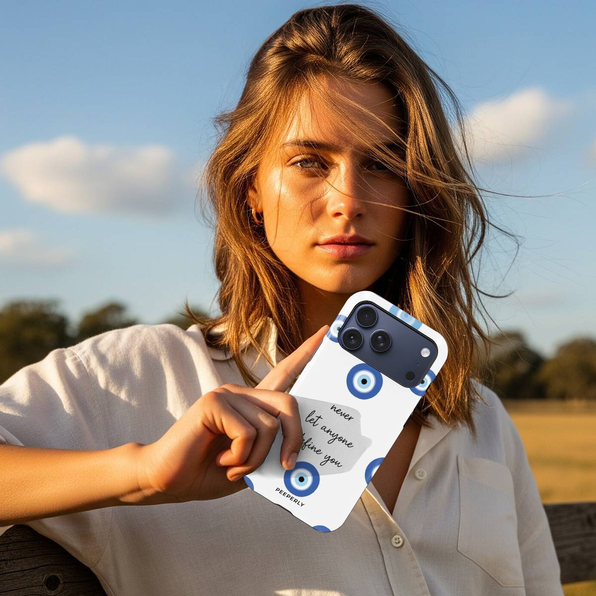 Selfhood Crystal Series iPhone case in hand lifestyle image