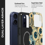 Vigilis Crystal Series phone case for iPhone showing dual layer armor design