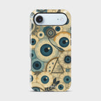 Vigilis Crystal Series phone case for iPhone showing detailed crystal design with glossy finish and raised camera bezel