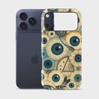 Vigilis Crystal Series phone case for iPhone showing full back design with precise camera cutout and slim profile fit