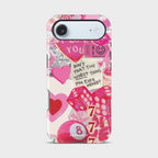 Cupid’s Arcade Crystal Series phone case for iPhone showing detailed crystal design with glossy finish and raised camera bezel