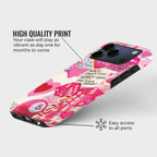 Cupid’s Arcade Crystal Series phone case for iPhone showing design with high quality print and precise port access