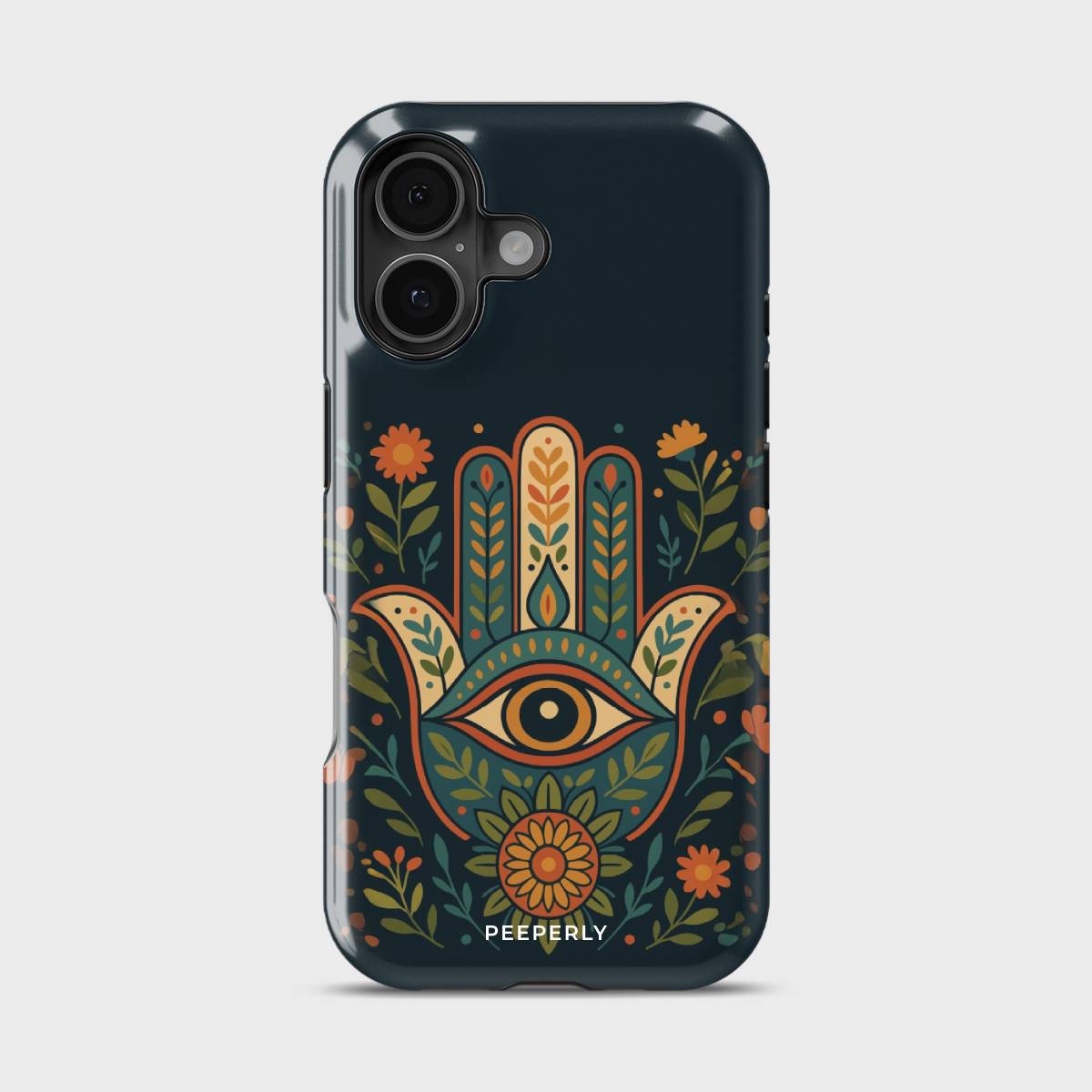 Eye Of Harmony Crystal Series phone case for iPhone showing detailed crystal design with glossy finish and raised camera bezel
