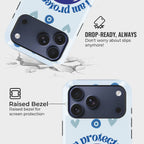 Glaziel Crystal Series phone case for iPhone showing MagSafe compatible back with instant snap camera button access