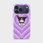 Heart Havoc Crystal Series phone case for iPhone showing detailed crystal design with glossy finish and raised camera bezel