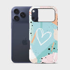 Pastel Passion Crystal Series phone case for iPhone showing full back design with precise camera cutout and slim profile fit