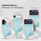 Pastel Passion Crystal Series phone case for iPhone showing designs available across multiple iPhone models and sizes