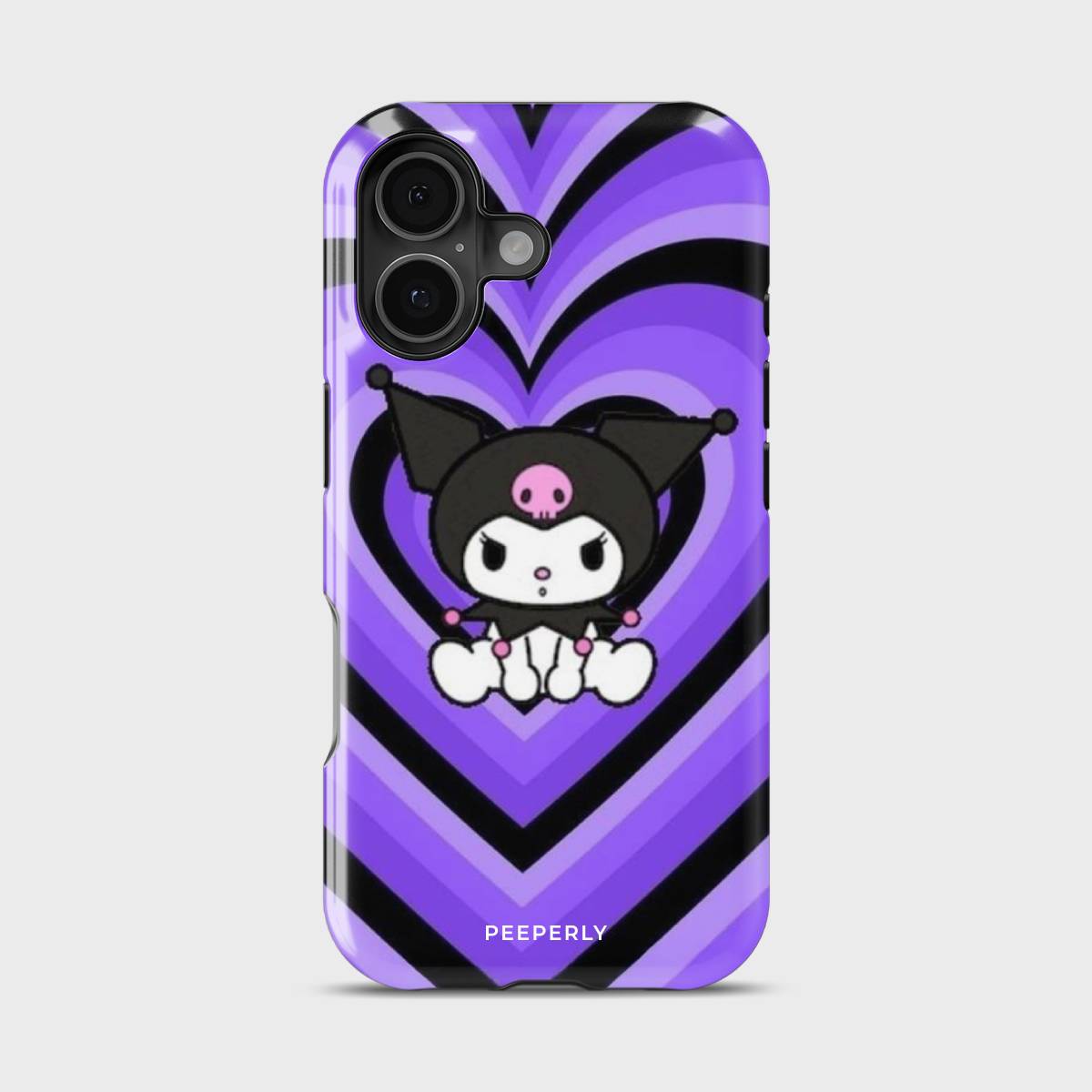 Rebel Sweetheart Crystal Series phone case for iPhone showing detailed crystal design with glossy finish and raised camera bezel