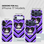 Rebel Sweetheart Crystal Series phone case for iPhone showing designs available across multiple iPhone models and sizes