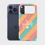 True Confidence Crystal Series phone case for iPhone showing full back design with precise camera cutout and slim profile fit