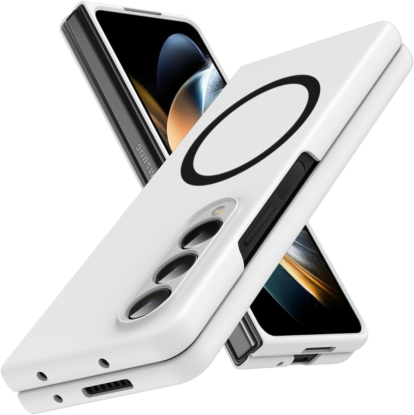 Galaxy Z Fold Series Smooth Borderless Magnetic Grip Case