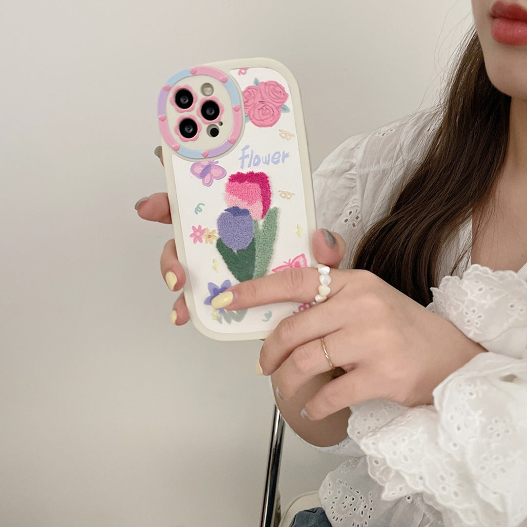 Artful Tulip Threaded Phone Case