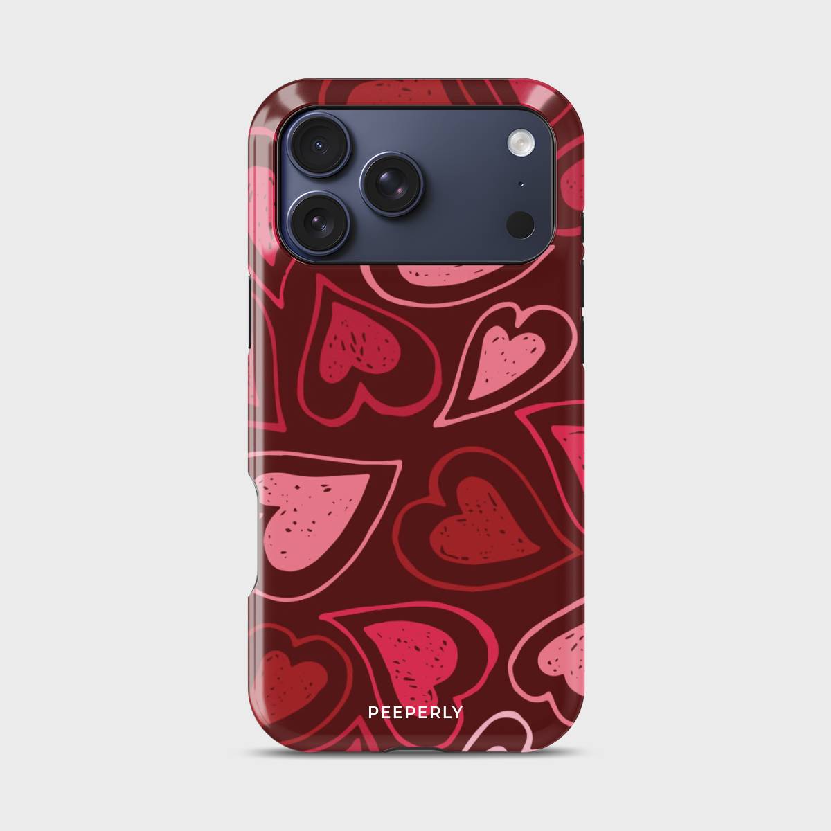 Blissful Hearts Crystal Series phone case for iPhone with coastal art design