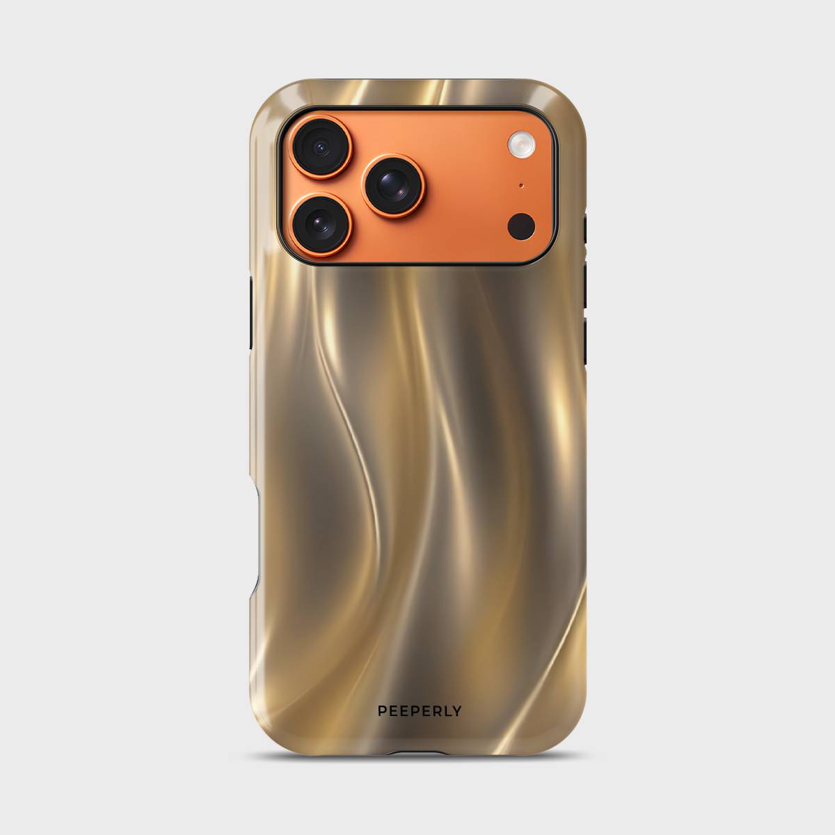 Gilded Motion Crystal Series phone case for iPhone showing faceted crystal pattern with glossy finish and raised camera protection