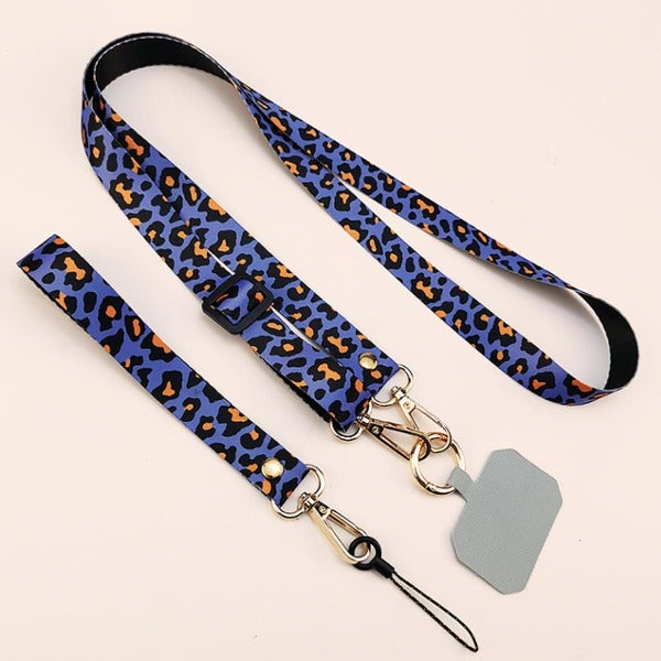 Leopard Print Phone Lanyard Kit: Convert & Sling