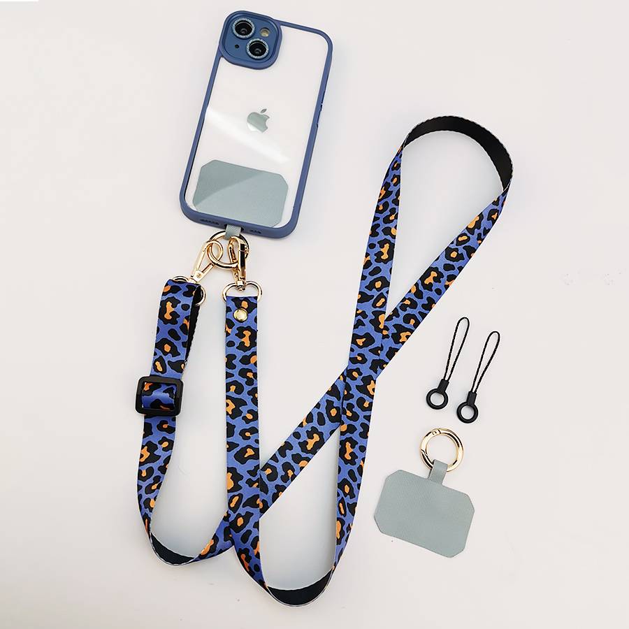 Leopard Print Phone Lanyard Kit: Convert & Sling