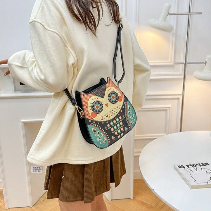 Whimsy Owl Chic Crossbody Bag