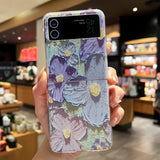 Oil Painting Floral Elegance Phone Case with Cute Bracelet - Samsung